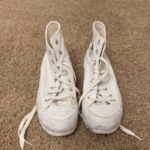 Converse White Canvas High-Tops